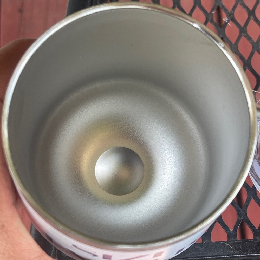 White Stainless Steel Tumbler with Straw - Picture 10 of 13